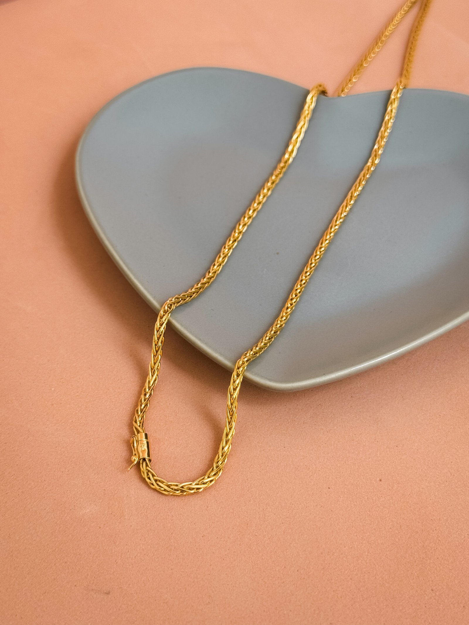 CORRENTE PALMEIRA 3MM EM OURO 18K