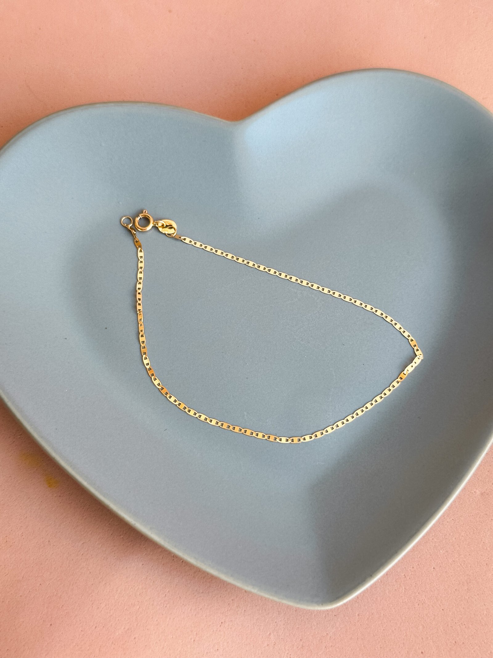 PULSEIRA PIASTRINE 1.1MM EM OURO 18K